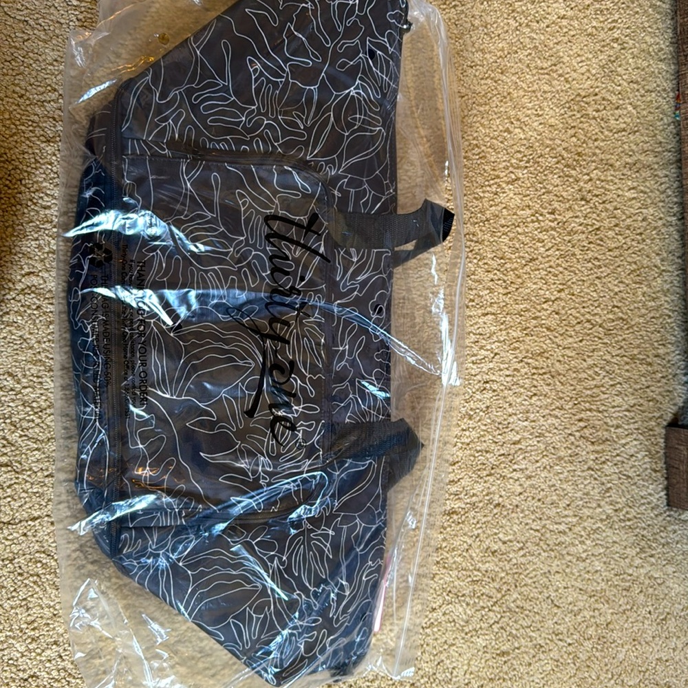 Thirty-One Black and White Storage Bag